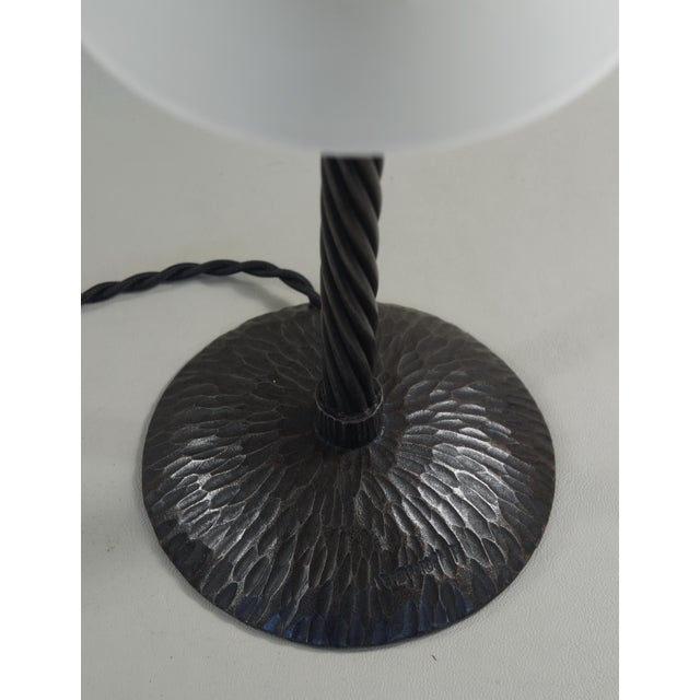 French Art Deco Table Lamp by H. Fournet & Charles Schneider 1920s France For Sale - Image 6 of 10