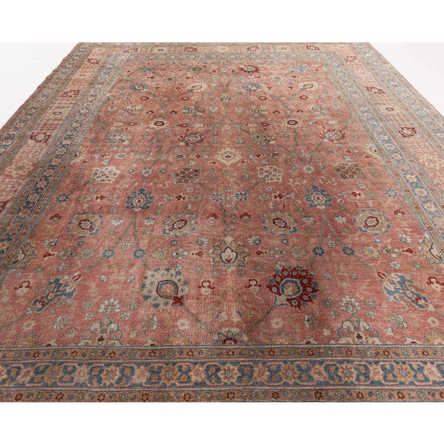 Persian Tabriz Rug For Sale - Image 4 of 8