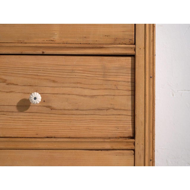 Wood Antique Pine Chest of Drawers For Sale - Image 7 of 12