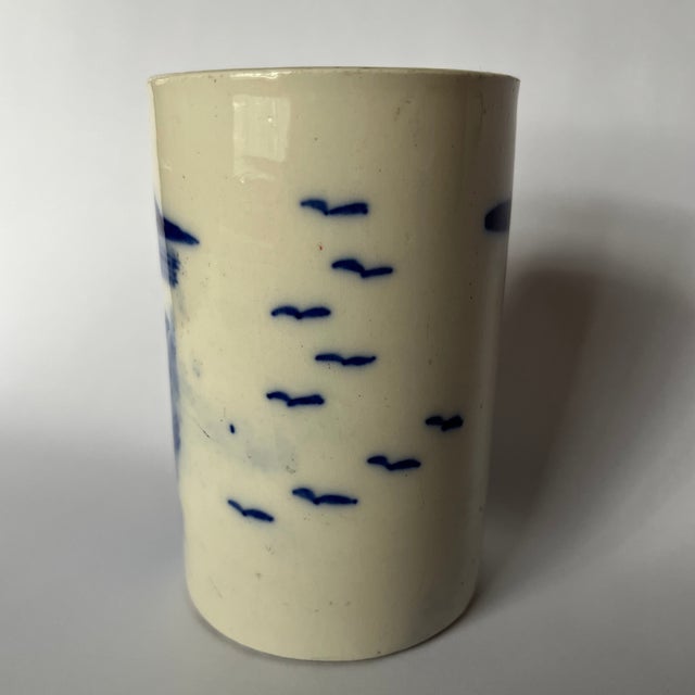 Antique Chinese Porcelain Brush Cup For Sale - Image 4 of 9
