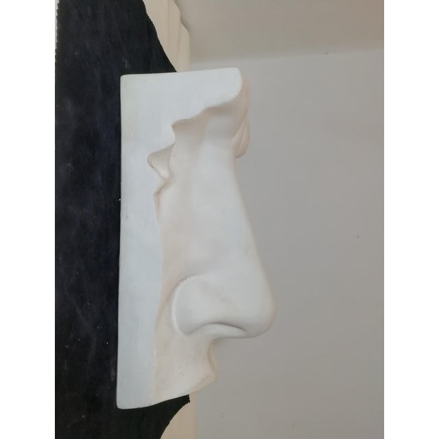 Plaster Nose with Wall Shelf, Italy, 1990s For Sale - Image 11 of 11