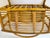 Wood Vintage Bent Bamboo & Rattan Magazine Rack With Hand-Braided Wicker, Mid-Century For Sale - Image 7 of 13