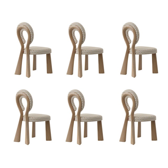 Brown Mary Dining Chairs by Ottiu, Set of 6 For Sale - Image 8 of 8