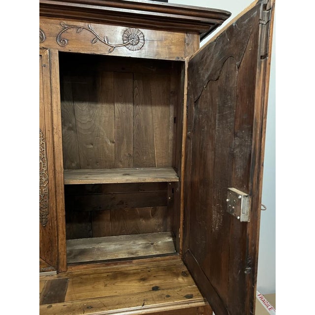 Antique Walnut Farm Buffet For Sale - Image 5 of 12
