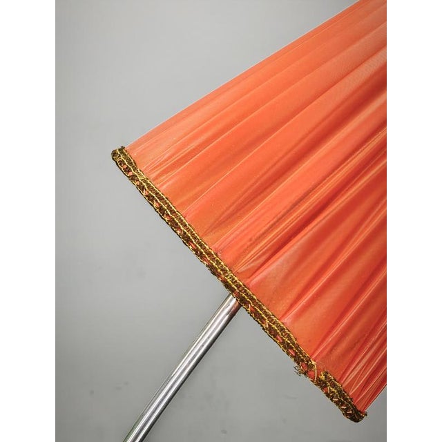 Red German Adjustable Three-Light Floor Lamp, 1960s For Sale - Image 8 of 16
