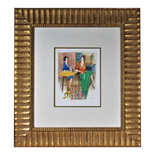 Itzchak Tarkay, Interior For Sale