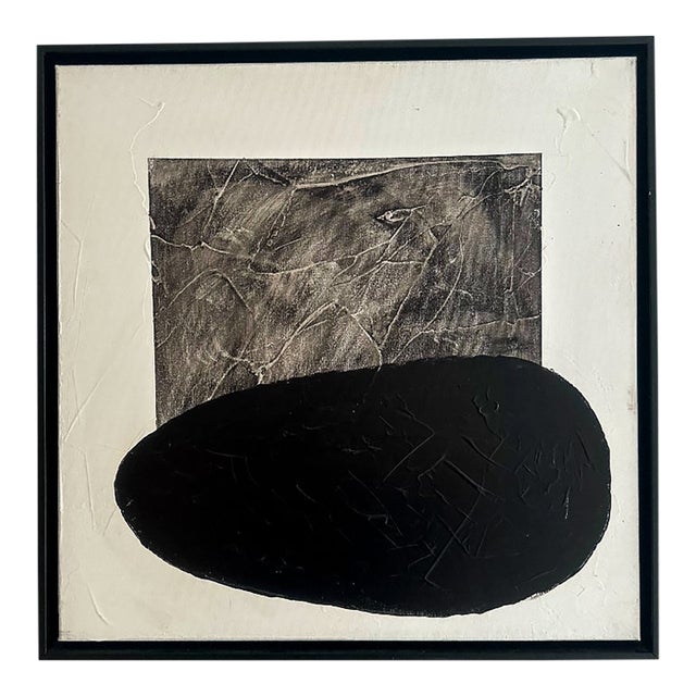 Oil on Canvas, Black & White Series, Iris Dankner, New York, 2023 For Sale