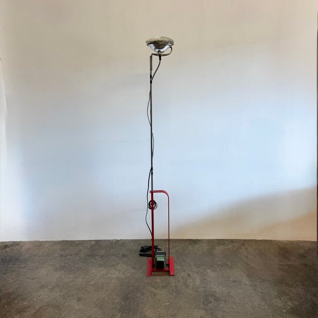 Red Red Toio Floor Lamp by Achille & Pier Giacomo Castiglioni for Flos, 1962 For Sale - Image 8 of 14