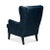 Classic Leather Wingback Chair Chateau Blue For Sale - Image 4 of 12