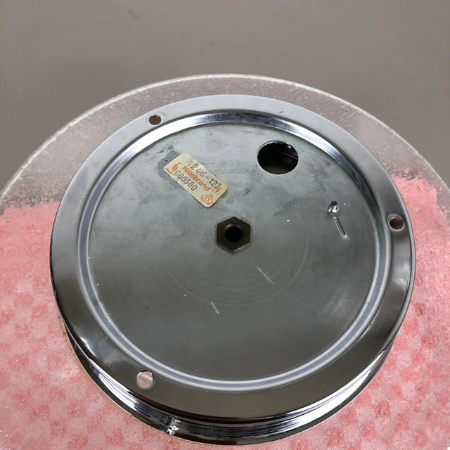 Vintage Ice Glass Bubble Wall Light from Hillebrand Leuchten, Germany For Sale - Image 11 of 15