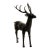 Standing Deer With Antlers, Bronze Sculpture For Sale