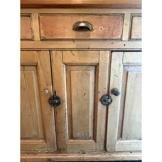 Mid 19th Century Antique English Pine Sideboard For Sale - Image 5 of 12