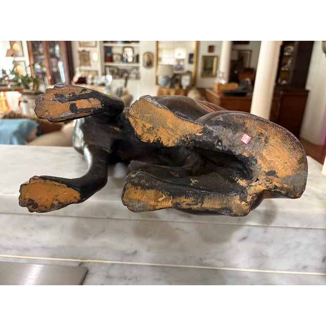 Large Metal Greyhound / Whippet Statue - Egyptian Style Dog Sculpture / Heavy Doorstop - Dog Lovers For Sale In New Orleans - Image 6 of 9