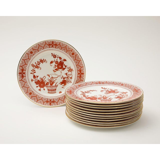Royal Crown Derby Luncheon Plates, Chandos Pattern, Set of 12 For Sale In New York - Image 6 of 9