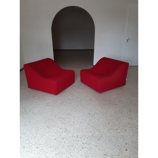 Chromatic Single-Piece Swivel Chair Set by Kwok Hoi Chan for Steiner 1980s, Set of 2 For Sale - Image 3 of 12