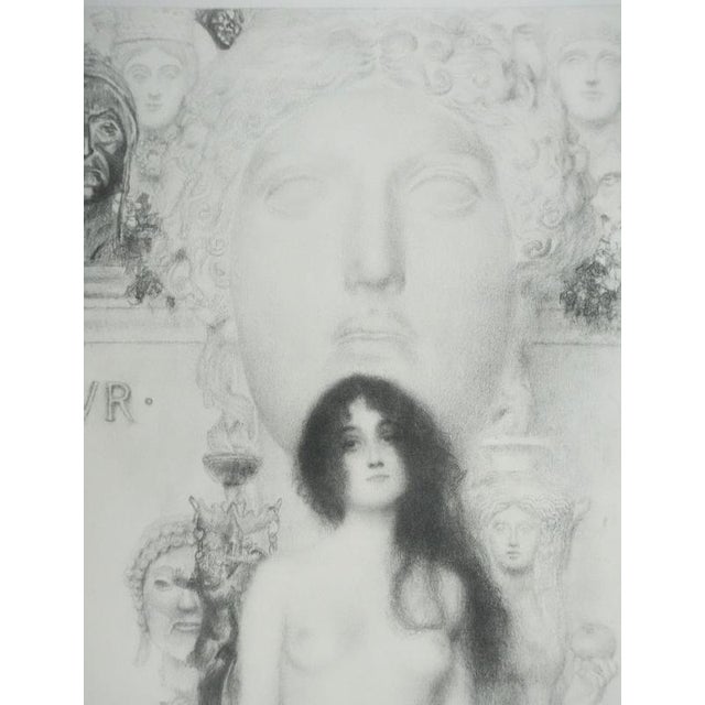 Gustav Klimt, Nude, The Allegory of Sculpture, Lithograph For Sale - Image 11 of 16