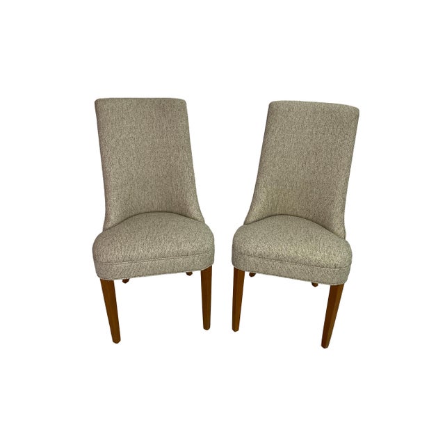 Large Circa 1950s Mid-Century Modern Dining Chair Set — 12 Restored Chairs Including 2 Captain’s Chairs For Sale In Los Angeles - Image 6 of 17