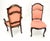 Wood Set of 8 Mid Century Tall Arch Back Clean Cream Upholstery Dining Chairs Quality For Sale - Image 7 of 15