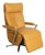Ochre Leather Lounge Chair from Willi Schillig For Sale