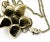 Contemporary Chanel Vintage Gold Plated CC Crystal Flower Pendant Necklace For Sale - Image 3 of 3
