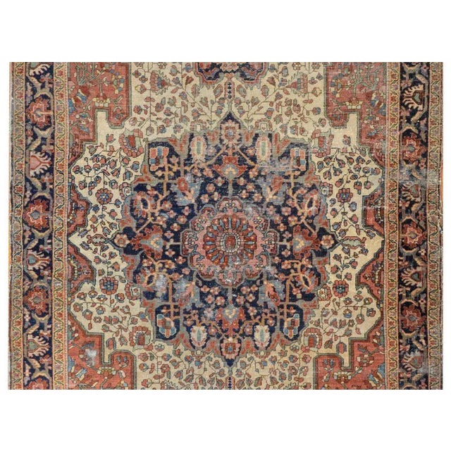 Persian Early 20th Century Sarouk Farahan Rug For Sale - Image 3 of 11