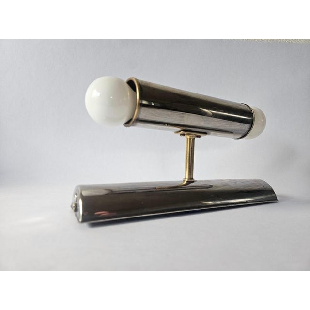Mid-Century Chrome and Brass Tubular Wall Lamp from TZ Schmitz Leuchten, 1970s For Sale - Image 10 of 17