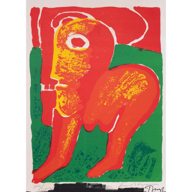 Bengt Lindstrom, Abstract Figure, Original Signed Lithograph For Sale - Image 6 of 6