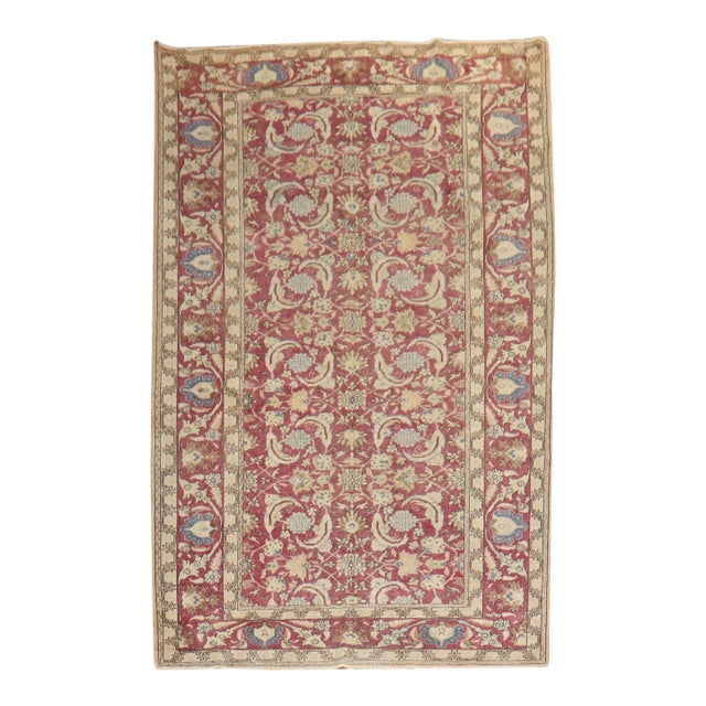 Vintage Zabihi Collection Turkish Room Carpet - 6'5" x 9'7" For Sale
