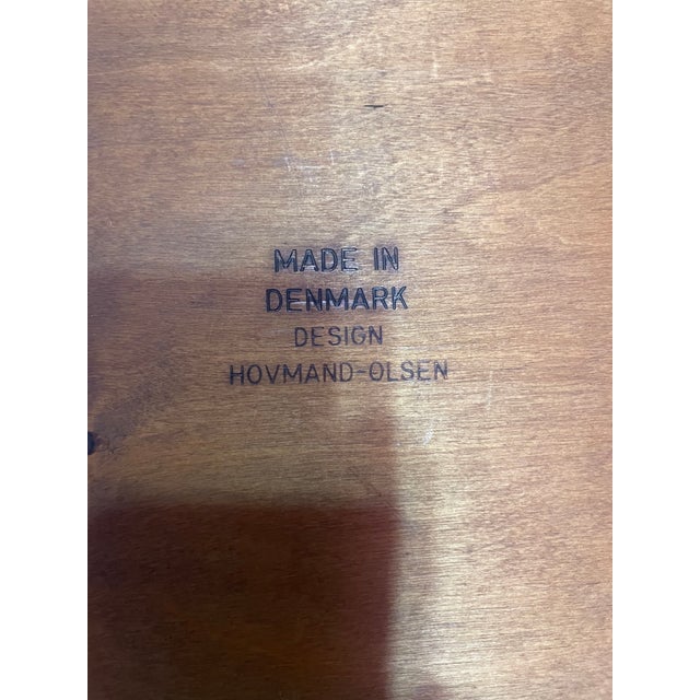 Rare Arne Hovmand Olsen Newly Upholster Dining Chairs Set of 4 For Sale - Image 18 of 18