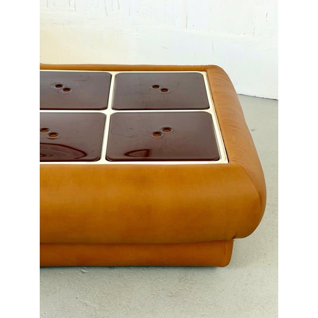 1970s 1970s Nuvolone Leather Coffee Table For Sale - Image 5 of 5