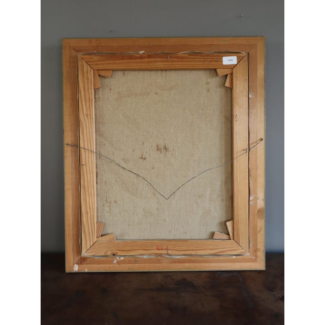 Mid-Century Modern 'Vivid Blossoms' Vintage Expressive Floral Still Life Oil Painting, Framed For Sale - Image 11 of 11