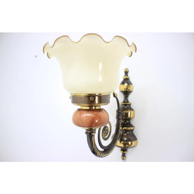Mid-Century Modern Sconce, 1980s For Sale - Image 3 of 9