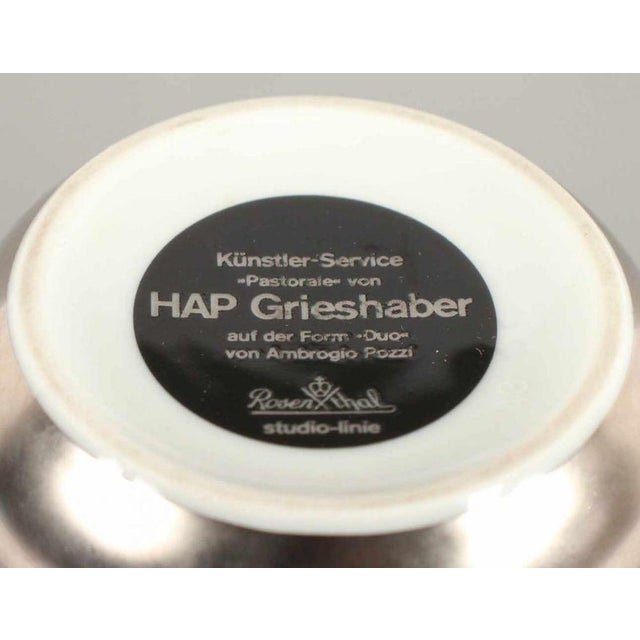 Vintage Ceramic Pastorale Vase by Ambrogio Pozzi for Rosenthal Studio Line, 1960s For Sale - Image 3 of 5