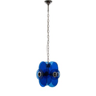 Space Age Italian Glass Pendant Lamp from Arte Linea, 1970 For Sale