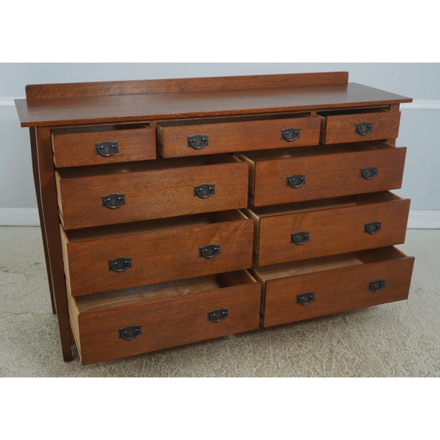 Arts & Crafts Stickley Mission Oak Arts & Crafts Gentlemens Chest For Sale - Image 3 of 18