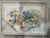 Italian Mid 20th Century Small Italian Melamine Floral Tray For Sale - Image 3 of 5