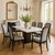 Contemporary Late 20th Century Set of Six Reupholstered Grey Wood Dining Chairs For Sale - Image 3 of 18