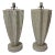 Currey & Co. Organic Modern Fluted Concrete Table Lamps Pair Prototypes For Sale
