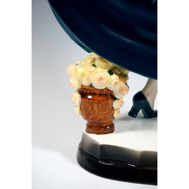 Large Art Deco Lilian Harvey in Spanish Dance Figurine by Stephan Dakon for Goldscheider, 1927 For Sale - Image 9 of 13