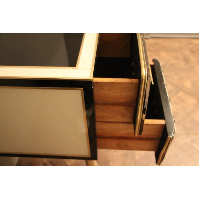 Vintage Italian Black and White Sideboard For Sale - Image 9 of 17