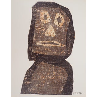 Jean Dubuffet, Totem Moaï, Lithograph For Sale