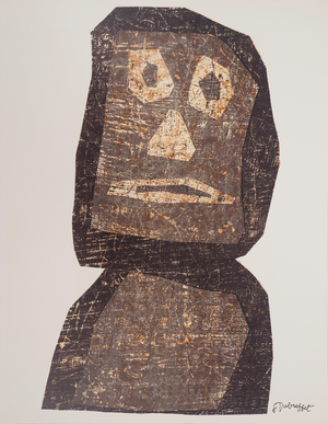 Jean Dubuffet, Totem Moaï, Lithograph