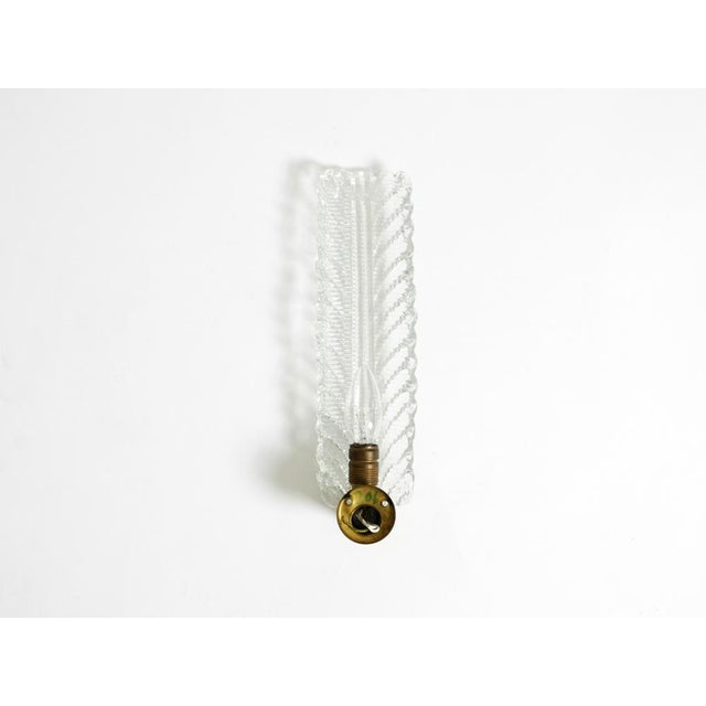 Mid-Century Modern Italian Murano Glass Wall Lamp from Barovier & Toso, 1950s For Sale - Image 9 of 15
