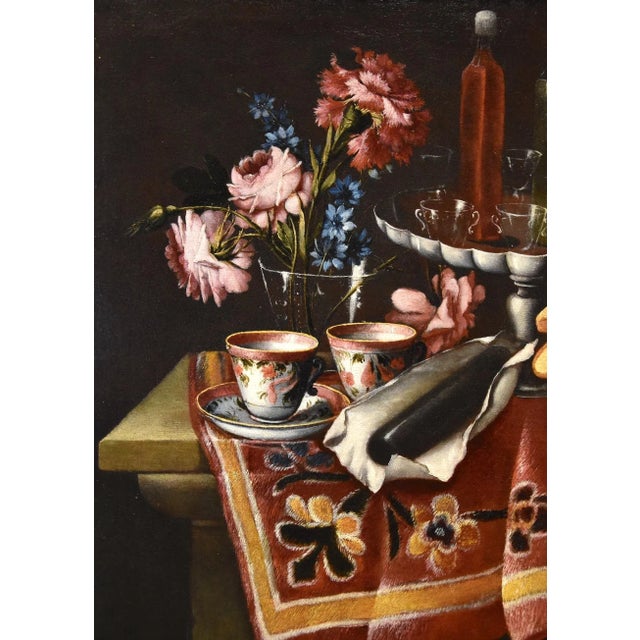 Giacomo Nani, Still Life, 1740, Oil on Canvas, Framed For Sale - Image 9 of 18