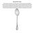 French Christofle Silver Plate Marly Serving Spoon For Sale - Image 3 of 9