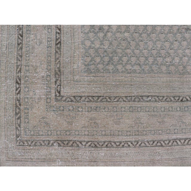 Minimalist Design Antique Persian Tabriz Rug With All-Over Small Scale Design For Sale - Image 9 of 14