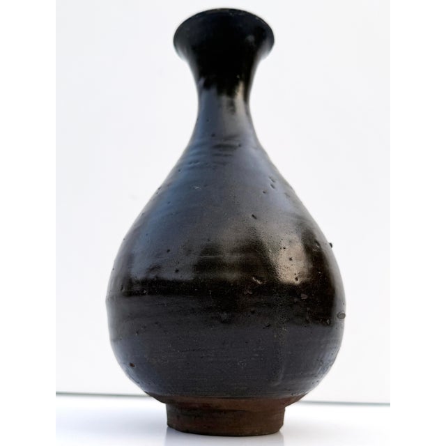 Antique Pear-Shaped Honan Ware Vase For Sale In Buffalo - Image 6 of 9