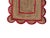 Scallop Jute Doormat in Red For Sale - Image 6 of 7