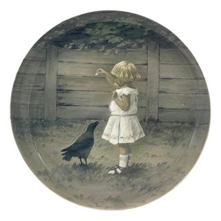 Porcelain Wall Plate attributed to Bing & Grøndahl, Denmark, 1902-1914 For Sale