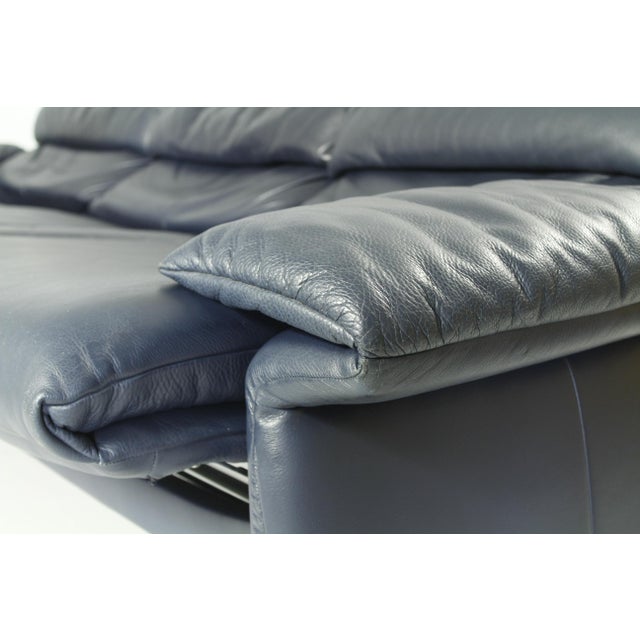 Three-Seater Leather Sofa from Erpo Int., 2000s For Sale - Image 9 of 18